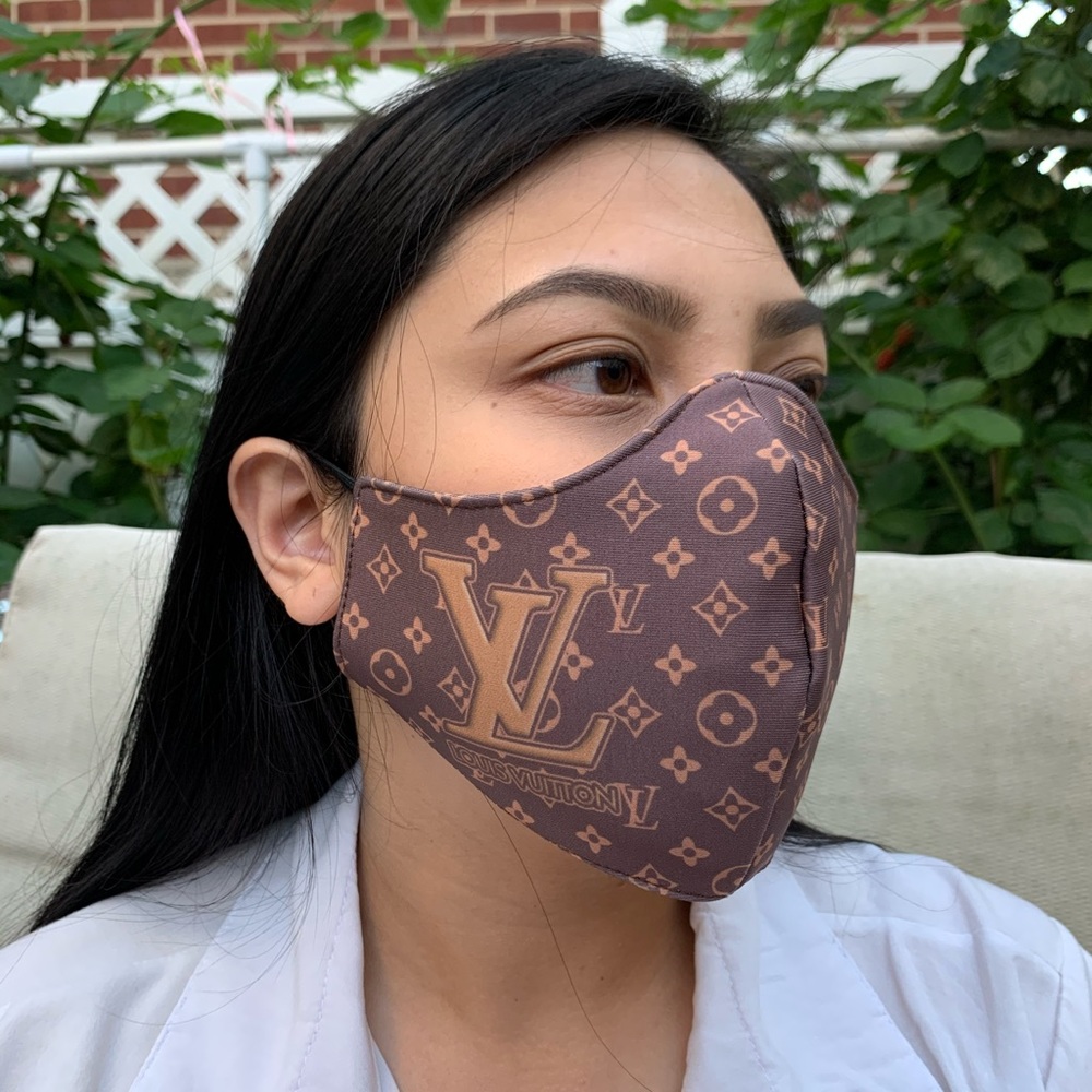 Designer inspired double layer back2back facemask